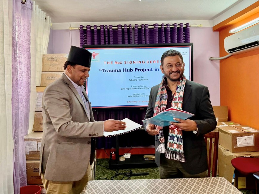 Launching Ceremony of Trauma Hubs in Nepal
